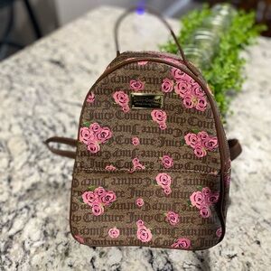 Juicy Couture Brown and Pink Women's Backpack